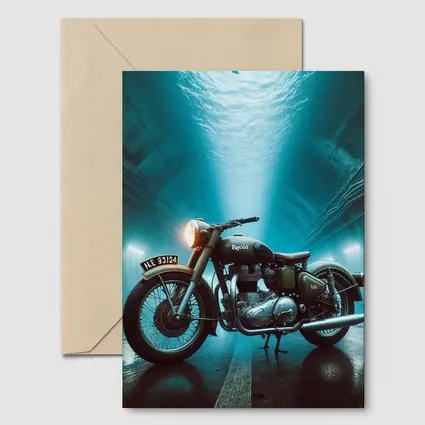Royal Enfield Classic Underwater Tunnel Scene