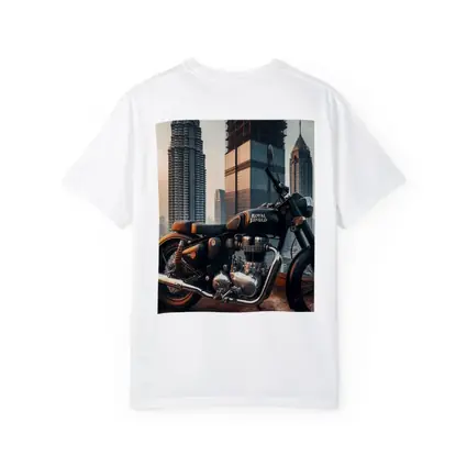 Royal Enfield Classic City Skyline Background