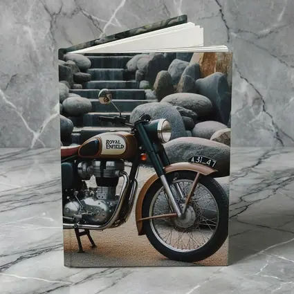 Royal Enfield Classic Motorcycle Stone Garden