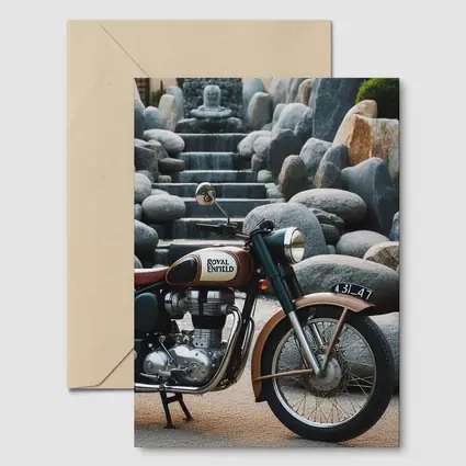 Royal Enfield Classic Motorcycle Stone Garden