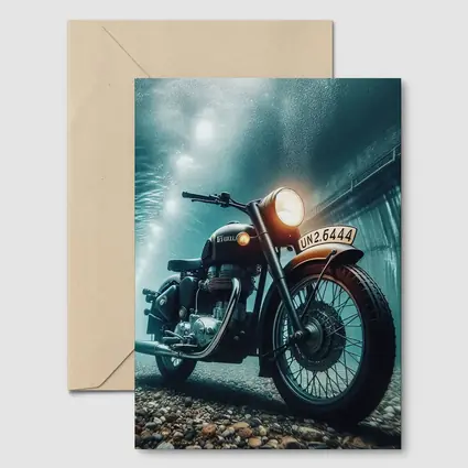 Royal Enfield Classic Underwater Moody Scene