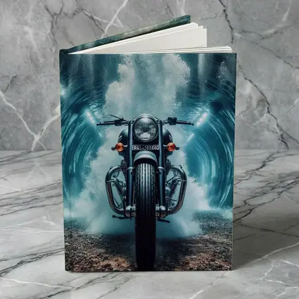 Classic Cruiser Motorcycle Underwater Wave Explosion