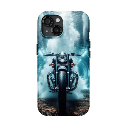 Classic Cruiser Motorcycle Underwater Wave Explosion