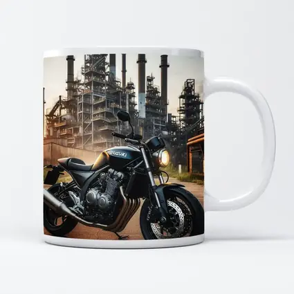 Suzuki Naked Bike Industrial Factory Background