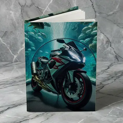 Sport Bike Superbike Inside Aquarium Fish Tank