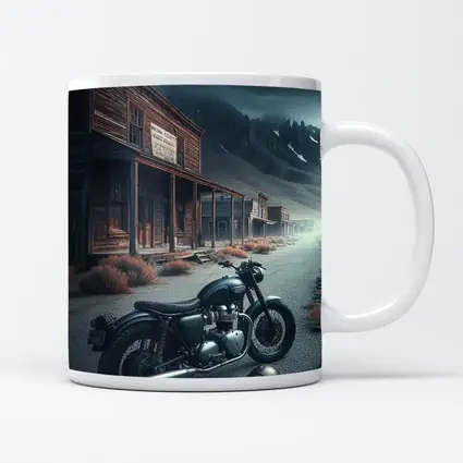 Cafe Racer Motorcycle Abandoned Western Ghost Town