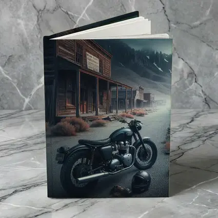 Cafe Racer Motorcycle Abandoned Western Ghost Town