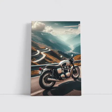 Triumph Bonneville Classic Motorcycle Mountain Road