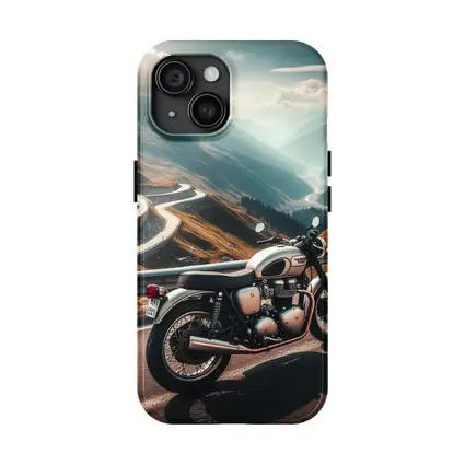 Triumph Bonneville Classic Motorcycle Mountain Road