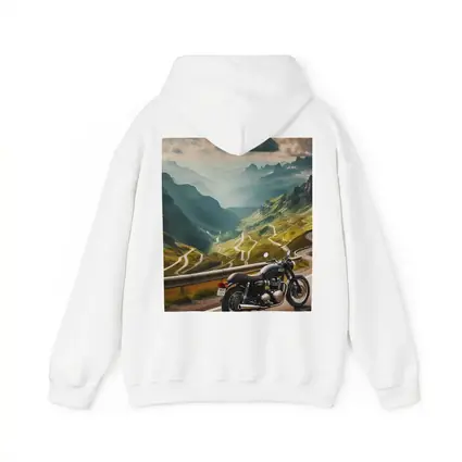 Classic Motorcycle Mountain Road Winding Landscape