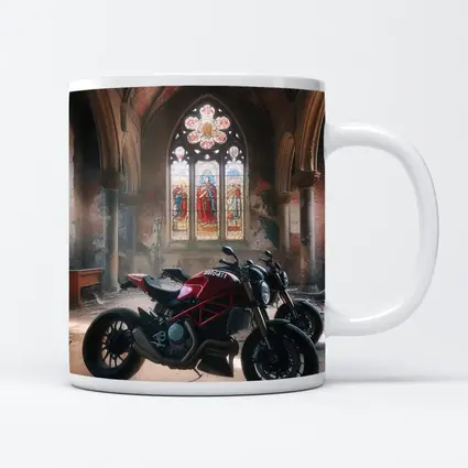 Ducati Streetfighter Inside Abandoned Gothic Church