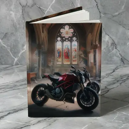 Ducati Streetfighter Inside Abandoned Gothic Church