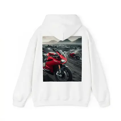 Ducati Superbike Red Volcanic Desert Landscape