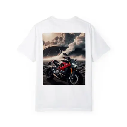 Ducati Streetfighter Red Motorcycle Desert Clouds
