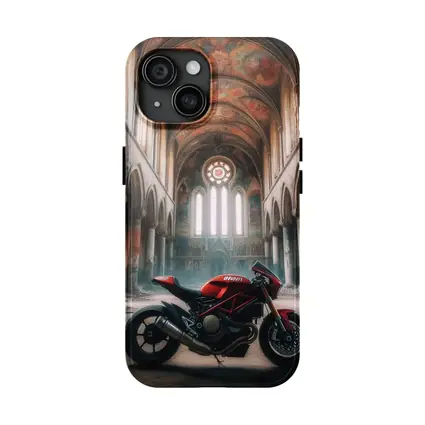 Ducati Streetfighter Red Inside Abandoned Church