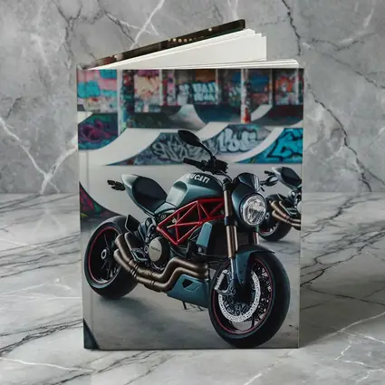 Ducati Monster Matte Black Skatepark Graffiti
