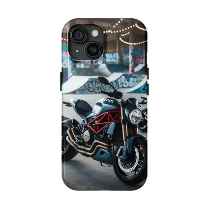 Ducati Monster Matte Black Skatepark Graffiti