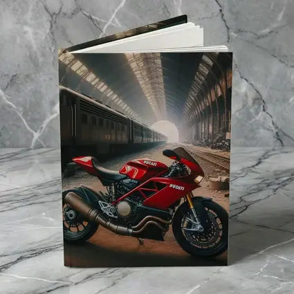 Ducati Sport Bike Abandoned Train Station