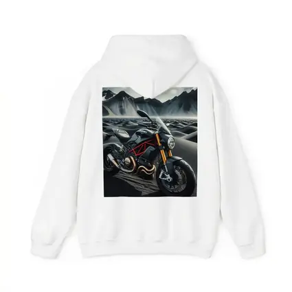 Ducati Monster Motorcycle Dark Desert Mountains