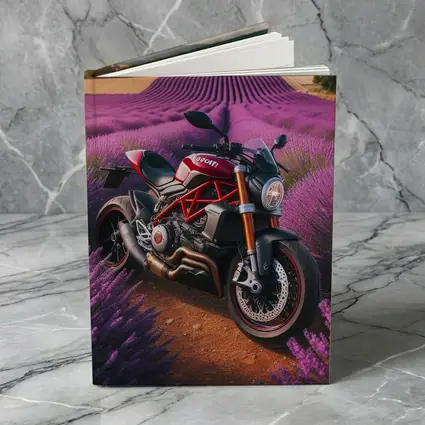 Ducati Monster Red Naked Bike Lavender Fields