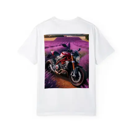Ducati Monster Red Naked Bike Lavender Fields