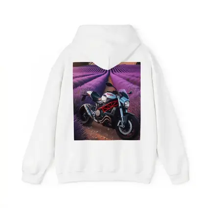 Ducati Monster Motorcycle Lavender Field Background
