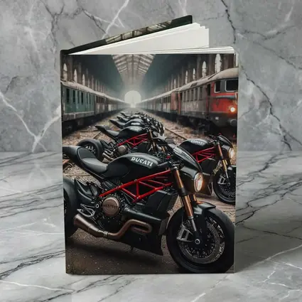Ducati Streetfighter Motorcycles Inside Train Station