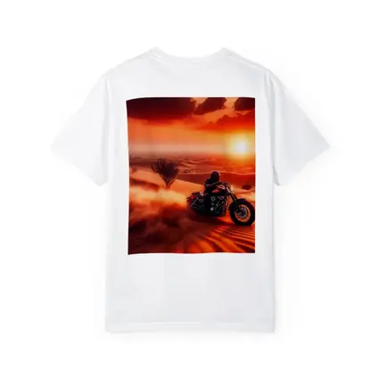 Harley Davidson Cruiser Desert Sunset Ride
