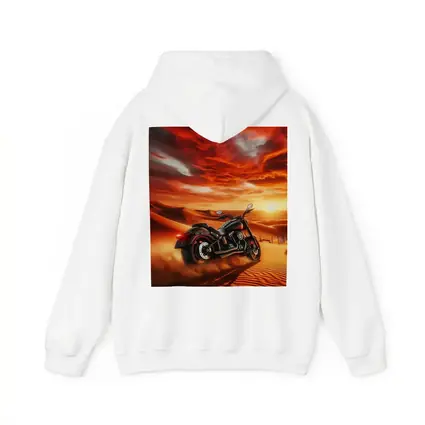 Harley Davidson Cruiser Motorcycle Desert Sunset