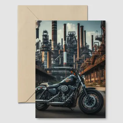 Harley Davidson Motorcycle Industrial Factory Background
