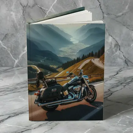 Harley Davidson Touring Motorcycle Alpine Mountain Road