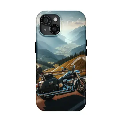 Harley Davidson Touring Motorcycle Alpine Mountain Road