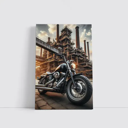 Harley Davidson Cruiser Industrial Factory Background