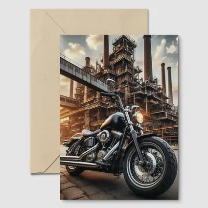 Harley Davidson Cruiser Industrial Factory Background