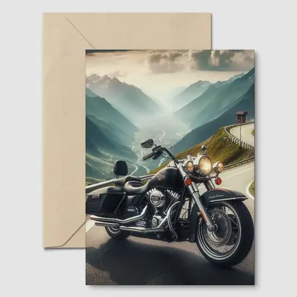 Harley Davidson Road King Mountain Pass