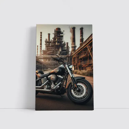 Harley Davidson Cruiser Industrial Factory Background