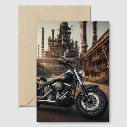 Harley Davidson Cruiser Industrial Factory Background