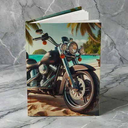 Harley Davidson Cruiser Motorcycle Tropical Beach