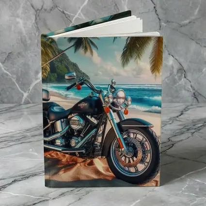 Harley Davidson Cruiser Motorcycle Tropical Beach
