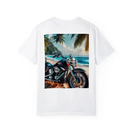 Harley Davidson Cruiser Motorcycle Tropical Beach