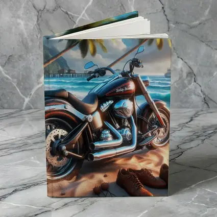 Harley Davidson Cruiser Motorcycle Tropical Beach