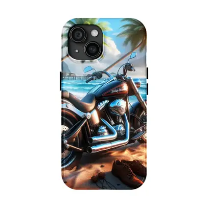 Harley Davidson Cruiser Motorcycle Tropical Beach