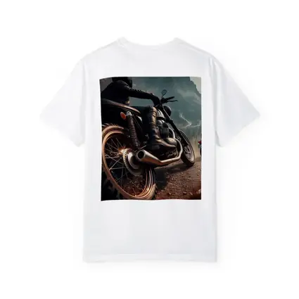 Scrambler Motorcycle Rider Mountain Road
