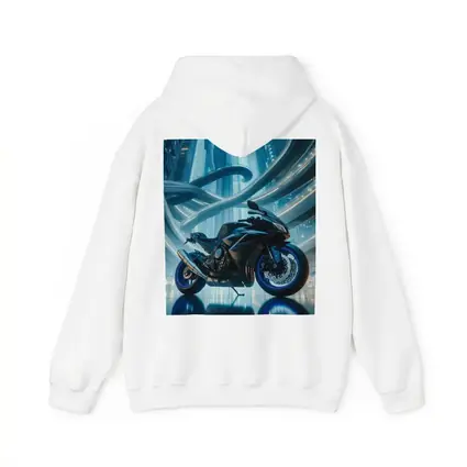 Sport Bike Superbike Futuristic City Blue Night