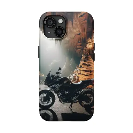 Yamaha Adventure Motorcycle Inside Mystical Cave