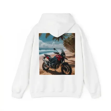 Yamaha Adventure Motorcycle Tropical Beach Scene