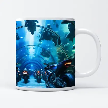 Yamaha Sport Bikes Underwater Aquarium Tunnel