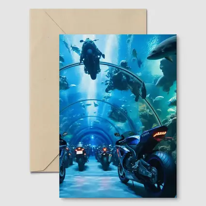 Yamaha Sport Bikes Underwater Aquarium Tunnel