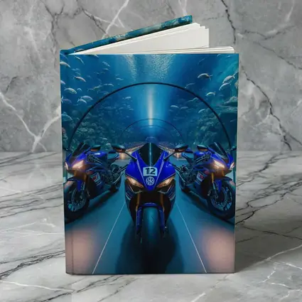 Yamaha R1 Superbikes Inside Aquarium Tunnel