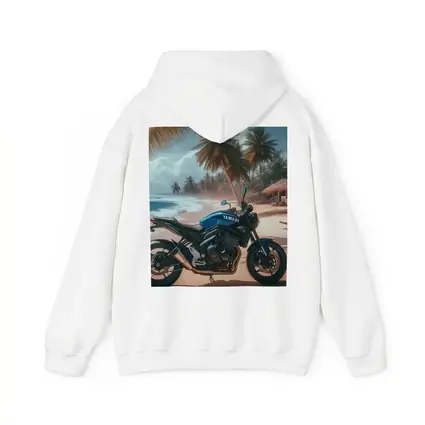 Yamaha Motorcycle Parked On Tropical Beach